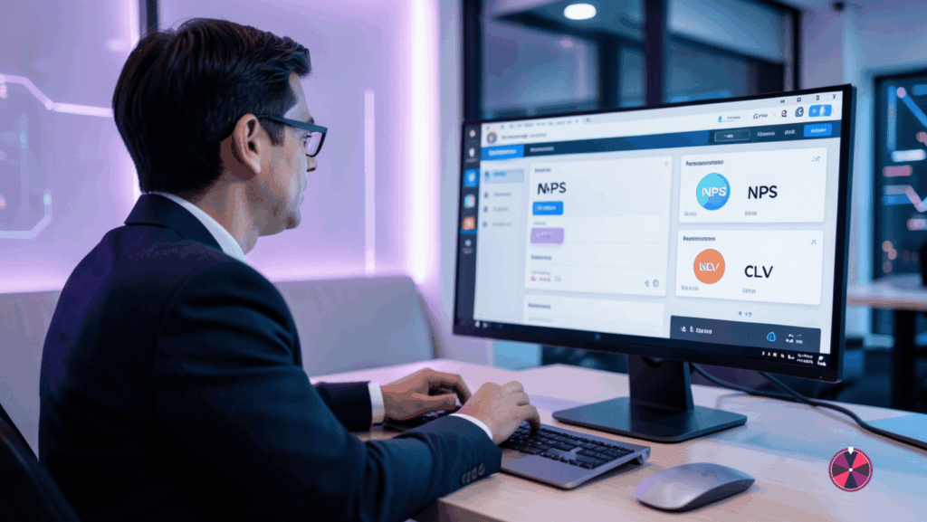 Dashboard de KPIs de fidelidad del cliente: NPS, retención y CLV. | Ruletas.cl