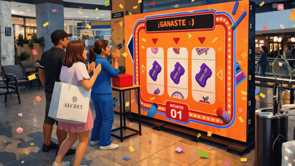 Slot de Premios para Activaciones BTL en Videowall y Tótem